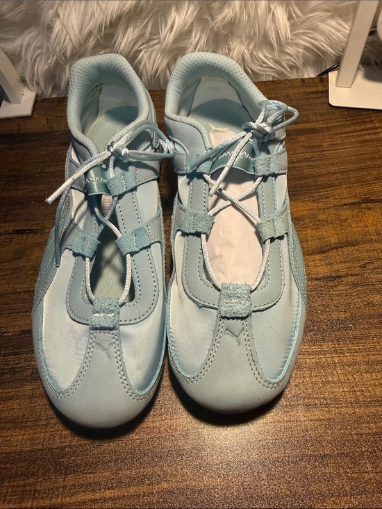 Puma Shoes - Puma Women's Light Blue Lace-Up Sneakers